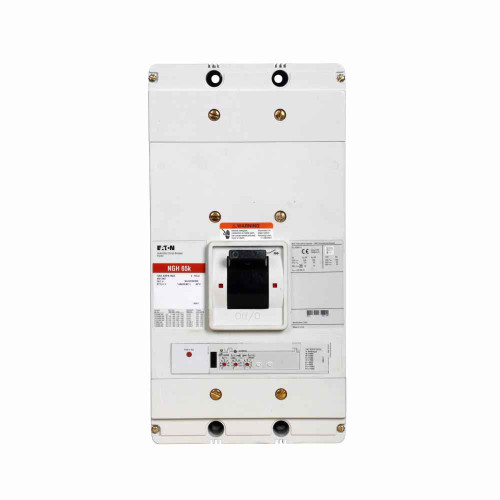 Eaton NGS308036B20M Series G electronic molded case circuit breaker, NG-frame, NG, Digitrip 310 RMS, Electronic LSIG trip, Three-pole, 800A, 480 Vac, 85 kAIC at 240 Vac, 50 kAIC at 480 Vac, Line and load, Metric, High load alarm, 50/60 Hz, 80% rated