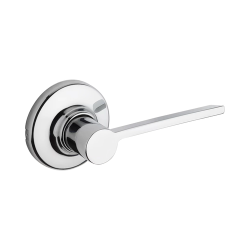 Kwikset KWI-405LRLRDT-S Ladera Lever with Round Rose Entry Door Lock SmartKey with 6AL Latch and RCS Strike