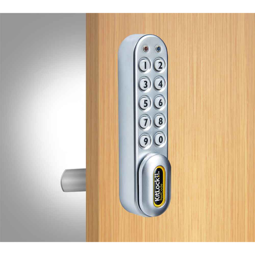 Codelocks KL1000 NetCode® KitLock Locker Lock, Silver Gray Finish