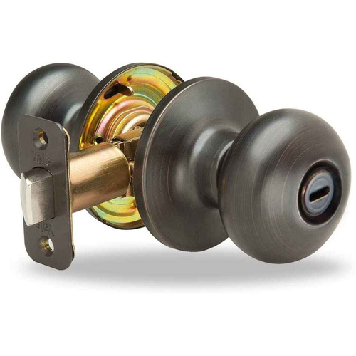 Yale Edge YR20SN Sinclair Privacy Door Knobs Set With Round Rose