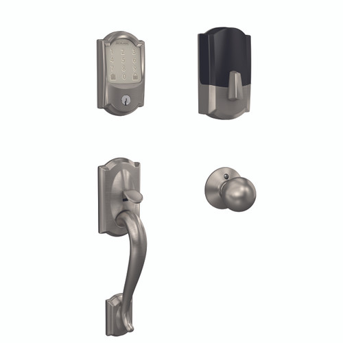 Schlage Residential FE489 Camelot Encode WiFi Handleset, Keyed Entry