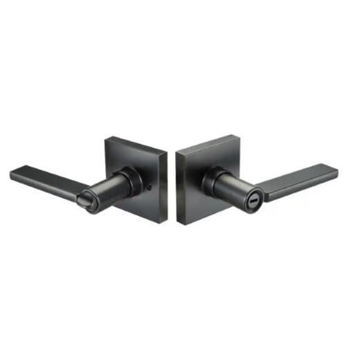 Yale Residential Yale Edge YR21SBSQ Seabrook Privacy Door Lever Set With Square Rose YR21SBSQ