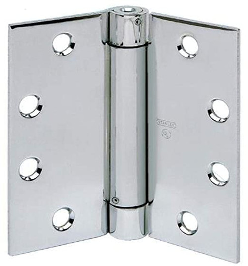 BEST 2060R Steel or Stainless Steel Plain Bearing Square Corners Standard Weight Spring Hinge With Removable Pin