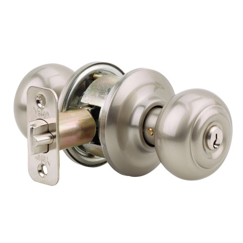 Yale YH Collection YR70XF Oxford Single Cylinder Keyed Entry Door Knob Set With Round Rose