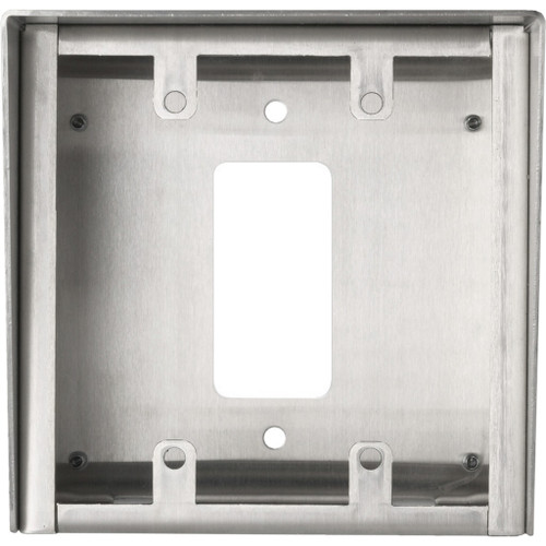 Aiphone Aiphone SBX-2G/A - Stainless Steel Surface Mount Box for 2-Gang Sub Stations SBX-2G/A
