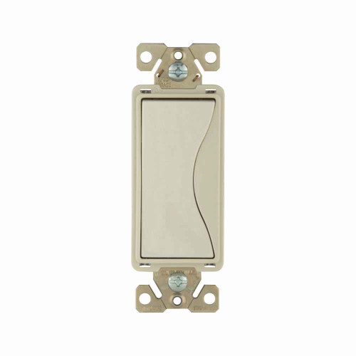 Eaton 9504DS Aspire designer switch, #12 to 14 AWG, 15A, Residential, 120/277V, Back and push, Desert sand, Fan, LED, INC, FLR, MLV, ELV, CFL, Halogen, Four-way, Four-way, Polycarbonate