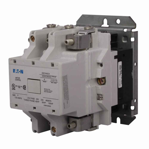 Eaton A201K4EA Freedom NEMA motor control contactor, Non-Reversing Front Connected Contactors, 135A, Front Connected, Five-pole open, Size: 4, A200 series, 120V at 60 Hz, 110V at 50 Hz coil