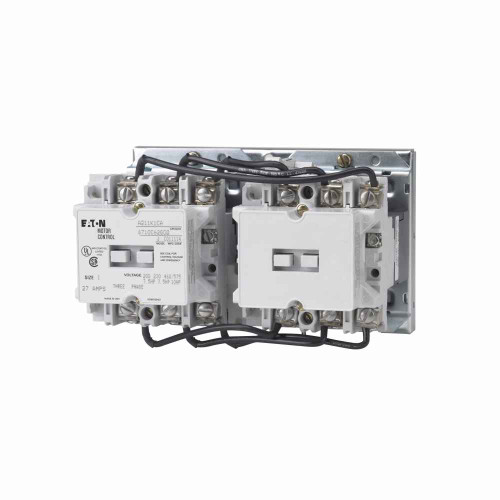 Eaton A211K2CA Horizontal Reversing Contractor, 45A, Three-pole, Size: 2, A200 series, 120V at 60 Hz, 110V at 50 Hz coil