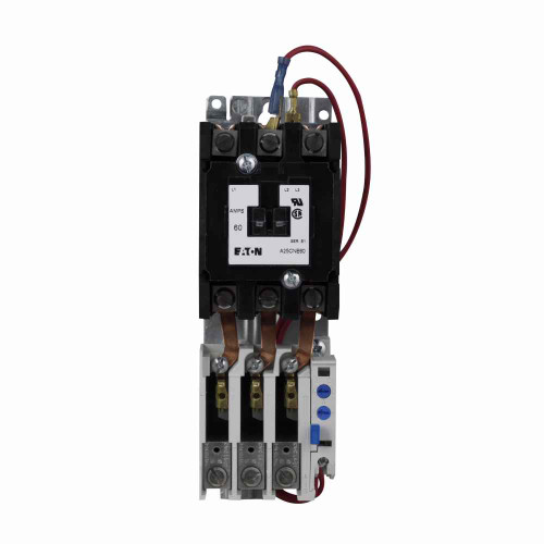 Eaton A25SGE40L definite purpose starter, 40 A, Coil: 380-415 V, 50 Hz, Separate control wiring, NEMA Type 1 Enclosed, 40 A IFL, Three-phase, Box lugs (posidrive setscrew), Non-reversing