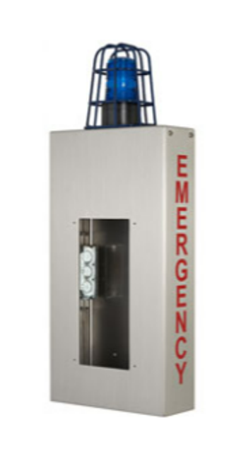 Aiphone WB-CE - Wall Box with Caged Light and Emergency Lettering