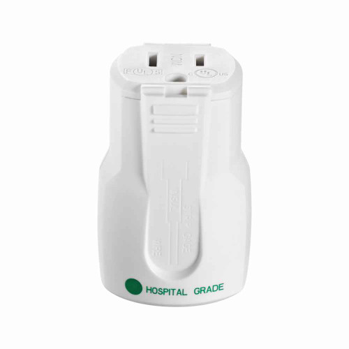 Eaton AH8119W Arrow Hart quick grip hospital grade straight blade connector,#18-12 AWG,15A,Industrial,125V,Back wire,White,Brass,Polycarbonate with nylon outer shell,5-15R,Two-pole,three-wire,grounding,Screw,0.22-0.66" in diameter,Nylon,Core pack Eaton AH8119W Arrow Hart quick grip hospital grade straight blade connector,#18-12 AWG,15A,Industrial,125V,Back wire,White,Brass,Polycarbonate with nylon outer shell,5-15R,Two-pole,three-wire,grounding,Screw,0.22-0.66" in diameter,Nylon,Core pack