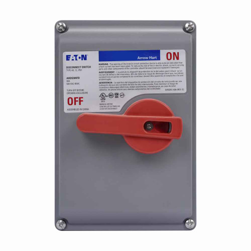 Eaton AHDS30RTCA top cover assembly, Used with 30A motor control disconnect switches
