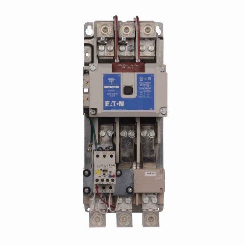 Eaton AN19SN0T5G300 Freedom NEMA motor control starter,NEMA Non-reversing Freedom Series starter,With C440 EOLR Ground fault feature set,SEL Reset,SEL Class (10,20),24V/60 Hz coil voltage,Horizontal mount,270A,60-300A fla range,Size 5