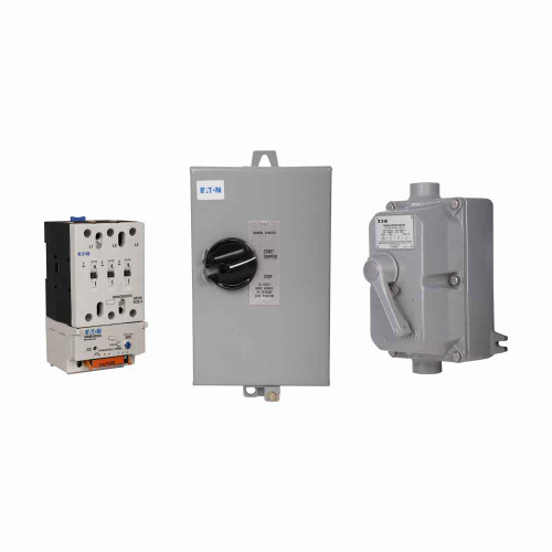 Eaton AN53CN0TD5E045 NEMA starter, NEMA 1 General Purpose Enclosed Operated Starter, Type B100 Non-Reversing Two-Pole, For Single-Phase Motors and DC, Size: M-1, Pushbutton operator