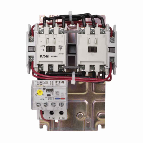 Eaton AN59BN0A5E005 Freedom NEMA motor control starter,NEMA reversing freedom series starter,With C440 EOLR Std Feature set,SEL Reset,SEL Class (10A,10,20,30),120V/60 Hz or 110V/50 Hz coil voltage,Horizontal mount,18A,1-5A fla range,Size 0