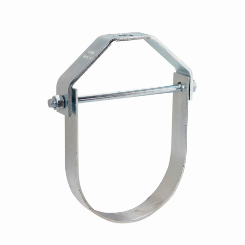 Eaton B3100-6PLN B-Line series clevis hanger, 1.5" height, 10.408" length, 10" width, Steel, Slide rite clevis hanger, Type 1, Plain finish, 6" pipe size, 3/4-10" rod size