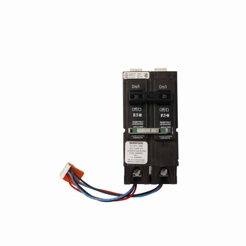 Eaton BABRP2020X36 Type BAB Remotely Operated Bolt-on Circuit Breaker, 20A, Two-pole, 120/240V, bulk pack