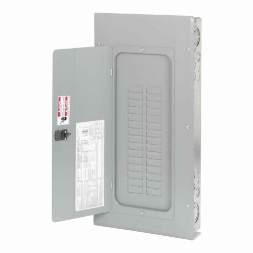 Eaton BR3040N200R BR convertible loadcenter,Value pack,Convertible main,200 A,D1r,Aluminum,Cover included,NEMA 3R,Metallic,25 kAIC,40 Circuits,30 Spaces,Three-wire,Single-phase,Type BR 1-inch breakers,120/240 V,Determined by circuit breaker installed