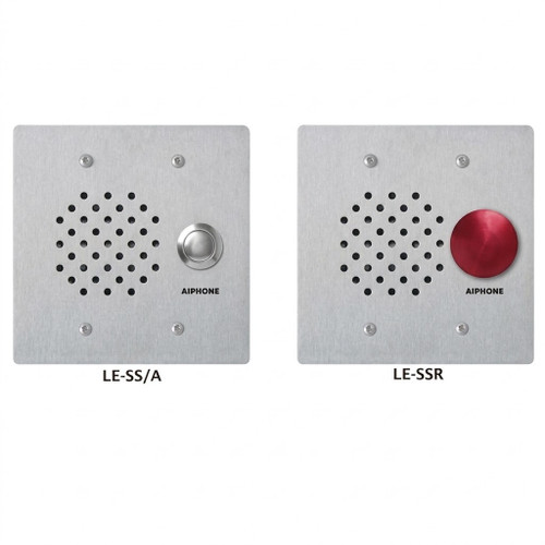 Aiphone Aiphone LE-SS/A, LE-SSR - 2-Gang Door Station Vandal and Weather Resistant Stainless Steel AIP-LE-SS/A