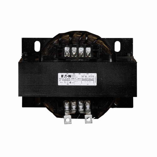 Eaton C3000K2A type MTK, industrial control transformer, pv: 240 x 480v, 230 x 460v, 220 x 440v, taps: none, sv: 120/115/110v, 115°c, 3000 va