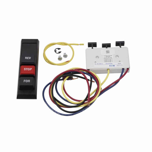 Eaton C400GR14A Freedom NEMA cover control kit, Cover Control Kit, Reversing pilot device, Freedom series, NEMA 1 enclosure, FOR/REV/STOP, (2) red pilot, 120V
