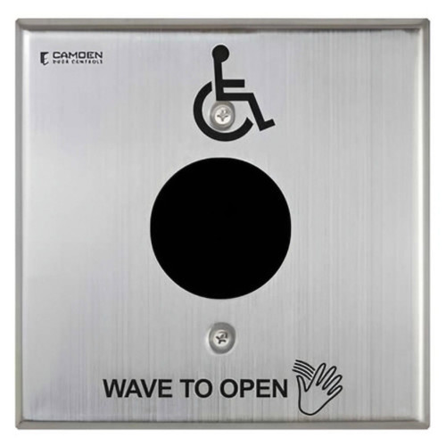 Camden Camden SureWave CM-332 Series 2 Relay /42 Hand Icon/'Wave to Open' Text Faceplate Touchless Switch CM-332-42