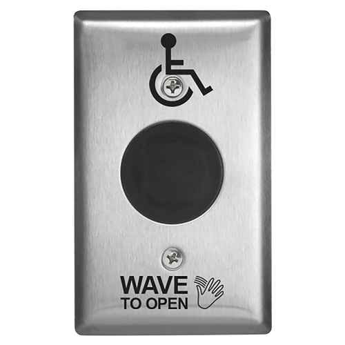 Camden Camden SureWave CM-332 Series 2 Relay /42 Hand Icon/'Wave to Open' Text Faceplate Touchless Switch CM-332-42