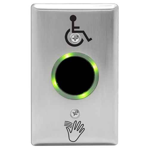 Camden Camden SureWave CM-332 Series 2 Relay /44 Hand Icon/Wheelchair Symbol Faceplate Touchless Switch CM-332-44