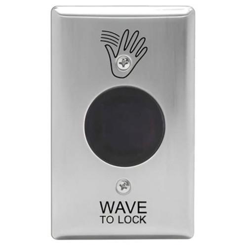 Camden Camden SureWave CM-333 Series 1 Relay /43 Hand Icon/'Wave to Lock' Text Faceplate Touchless Switch CM-333-43