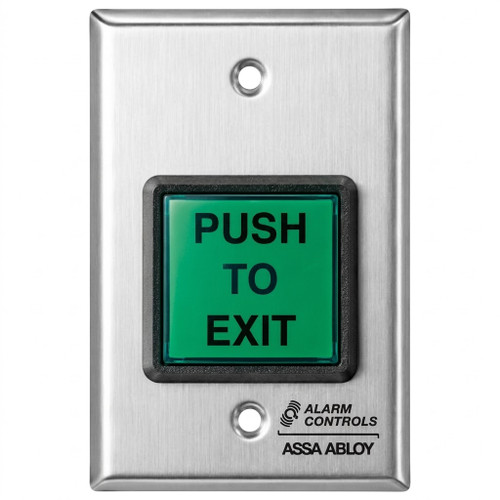 Alarm Controls TS-2T Series - Request to Exit Station Square Push Button  with Electronic Timer
