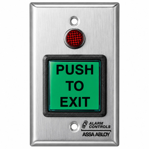 Alarm Controls Alarm Controls TS-3T Series - Request to Exit Station Square Push Button with Electronic Timer ACT-TS-3T