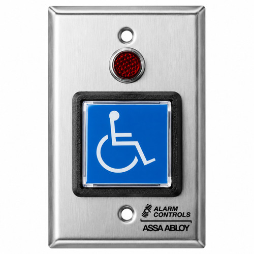 Alarm Controls Alarm Controls TS-5T Series - Request to Exit Station Square Push Button with Electronic Tmer ACT-TS-5T