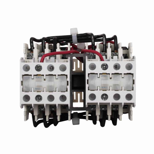 Eaton CE55DN3CB XT IEC contactor, 18A, 440-480 Vac, 50-60 Hz, 1NC, 18A, Frame D, 55 mm, 50-60 Hz, Top mounted auxiliary contacts, Three-pole, Reversing, No overload relay, Freedom, Contactor