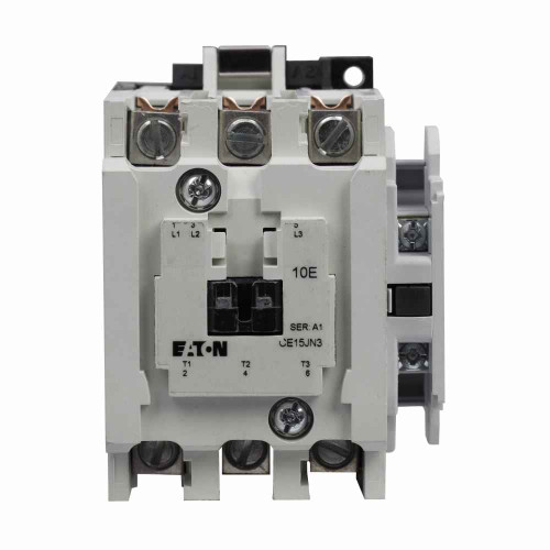 Eaton CE15JN3T4B XT IEC contactor, 24 Vac, 50-60 Hz, 55 mm, 50-60 Hz, Three-pole, Non-reversing, No overload relay, Freedom, Contactor