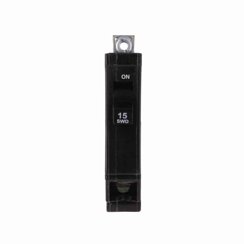Eaton CHB115 Type CHB Ground Fault Circuit Breaker,5 mA Ground Fault,15A,10 kAIC,Single-pole,120/240V,#14-8 AWG,CHB,CH Loadcenters