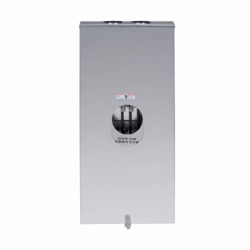 Eaton CH9527K7 K-Base Socket, Three-phase, four-wire, Overhead/underground feed, Aluminum enclosure, Seven-jaws, 480A,