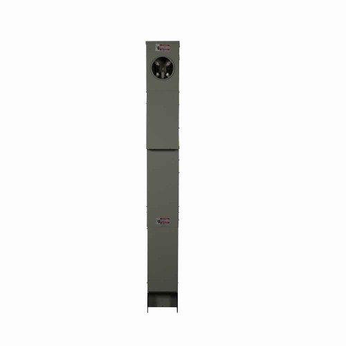 Eaton CHM1N7N4NB pedestal mount metered, Metered-ring, Non-ground fault, Non-ground fault, Non-ground fault, Top, Back-to-back pedestal, Circuits: 4, NEMA 5-20R2GFI, NEMA 14-50R, NEMA TT-30R