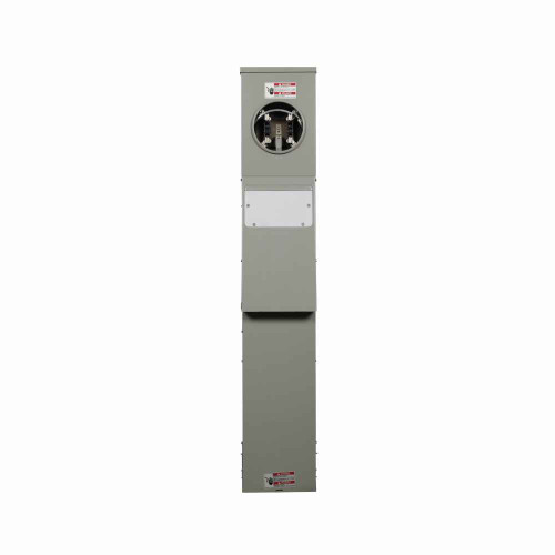 Eaton CHM1N7N4NPL pedestal mount metered, Lighted, Metered-ring, Non-ground fault, Non-ground fault, Non-ground fault, Top, Pedestal, Circuits: 4, NEMA 5-20R2GFI, NEMA 14-50R, NEMA TT-30R