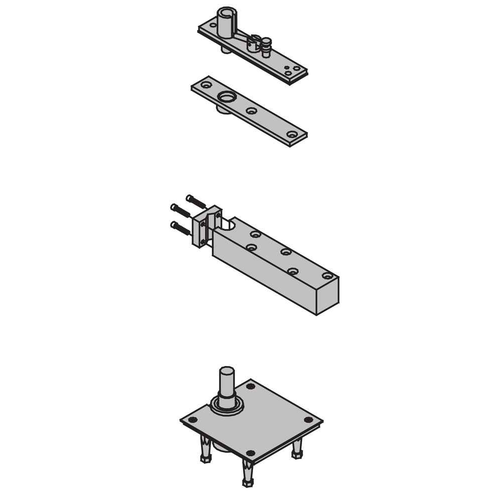 Ives 7259 Center Hung Pivot Set 1000lb Capacity with Top and Bottom Mount