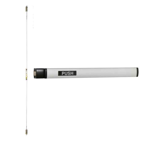 Falcon 1492NL-OP Narrow Stile Concealed Vertical Rod Exit Device with Night Latch Optional Pull - 48 Inch