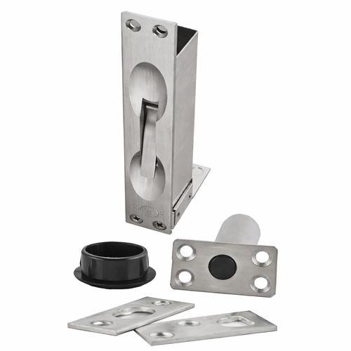ABH 1856 Manual Flush Bolt - Top Bolt and Bottom Fire Bolt for Wood Doors