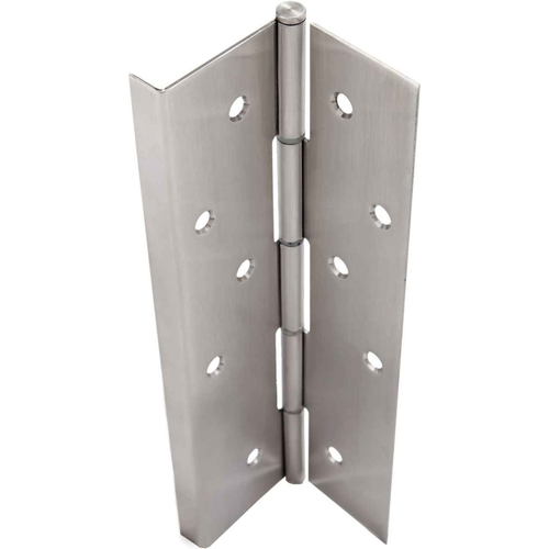 ABH A505RB Stainless Steel Pin & Barrel Continuous Hinge with Door Edge Guard - 600 lb Capacity