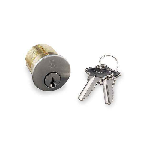 Alarm Lock CEM PG Series Electronic Mortise Cylinder with Dual Keys - Satin Chrome
