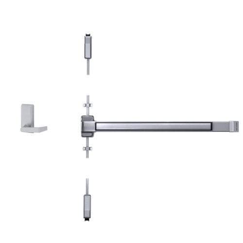 Von Duprin 2227L-BE-F - Fire Rated Surface Vertical Rod Exit Device with Blank Escutcheon Lever Trim