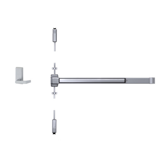 Von Duprin 2227L-BE Surface Vertical Rod Exit Device with Blank Escutcheon Lever Trim