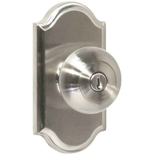Weslock 1740 Impressa Knob Keyed Entry Lock with Adjustable Latch and Full Lip Strike