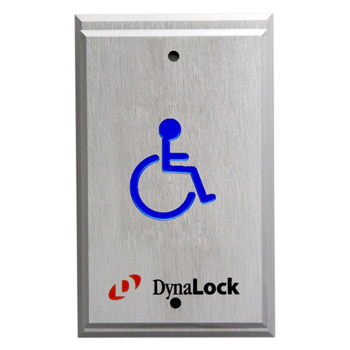 DynaLock 6705 Series Handicapped Pushplates, Single Gang, 1-60 Sec. PTD, SPDT Form “Z”