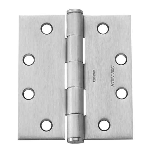 McKinney TCA2314 Square Corner 5 Knuckle Full Mortise Hinge, 4-1/2" by 4-1/2"