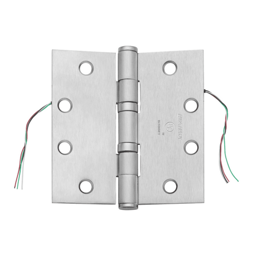 McKinney McKinney TA2314 Square Corner 5 Knuckle Full Mortise Hinge with ElectroLynx Quick Connect Concealed Circuit MCK-TA2314-QC