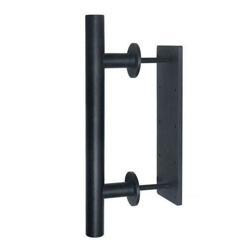 Delaney Hardware Delaney 12" Finger Pull and Round Flush-Mount Handle, Barn Door Pull Combo DLY-BD0804